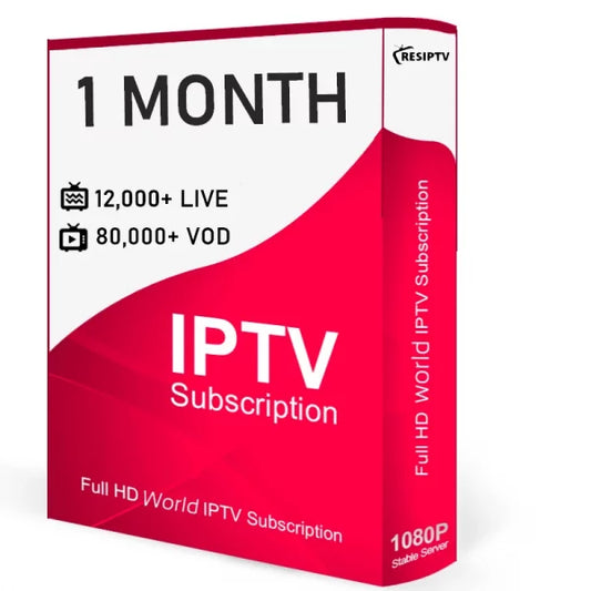 IPTV Subscription 1 Month – HD IPTV 4K