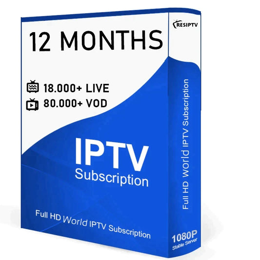 IPTV Subscription 12 Months – HD IPTV 4K